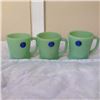 Image 1 : Jadeite Fire King Mugs (3)