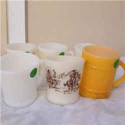 Fire King Mugs (6) (Davy Crockett)
