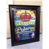 Image 1 : Red Crown Gasoline % Polarine Sign (17"x13" Framed Repro)