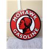 Image 1 : Mohawk Gasoline Sign Round (28" Plastic Repro)