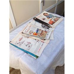 40-50-60 Assorted Pop Paper Ads (57) (7Up, Root beer, Doctor Pepper)