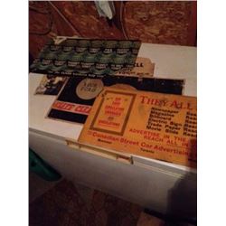 1900-1920's Cardboard Street Car Window Advertising Displays (4)