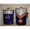 Image 1 : 5 Gallon Gulf Oil Pails