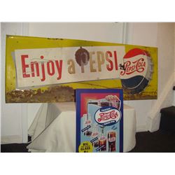 Metal Pepsi Signs (2)