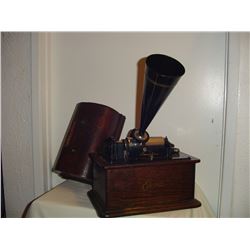 Original Edison Standard Horn Type Phonograph (Good Working Condition)