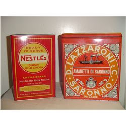 Old Store Tins (2) (Nestles and Biscuits)