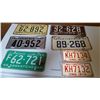 Image 2 : License Plates (13) (1937,38,40's,50's,60's 2 Iowa Motorcycle Plates)