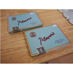Player's Flat Tobacco Tins (2)