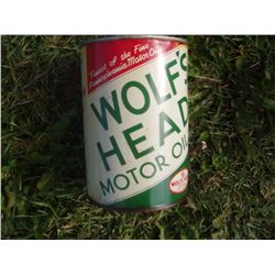Full Wolf's Head Motor Oil Quart