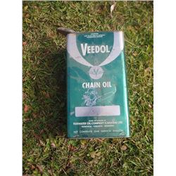 Veedol Chain Oil Square Gallon Tin