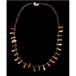 Northern Plains Elk Ivory Teeth Kill Necklace 19th