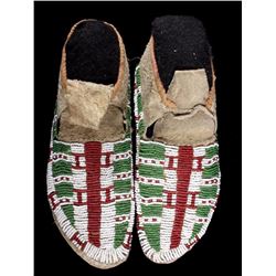 Sioux Beaded Moccasins 19th Century