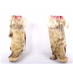 Eskimo Leopard Seal & Wolf Mukluks