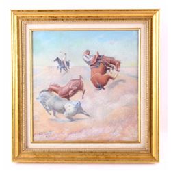 Oil Painting by Lone Wolf (Hart Merriam Schultz)