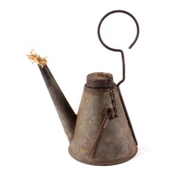 Miners Oil Wick Lamp from Butte Montana