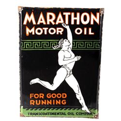 Marathon Motor Oil Style Porcelain Sign