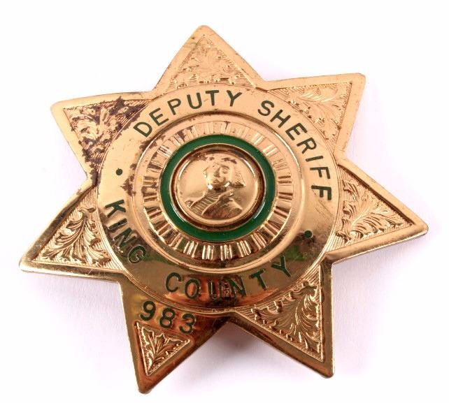 King County Washington Deputy Sheriff Badge Pair