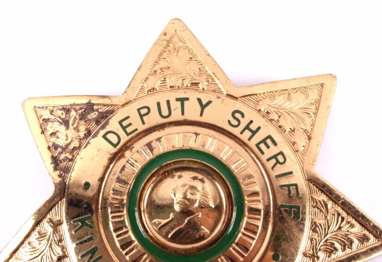 King County Washington Deputy Sheriff Badge Pair