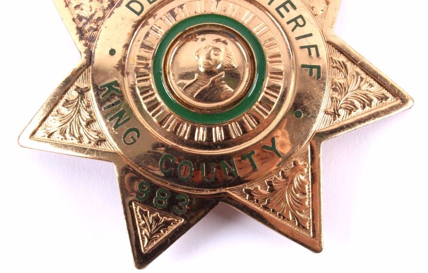 King County Washington Deputy Sheriff Badge Pair