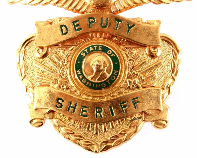 King County Washington Deputy Sheriff Badge Pair