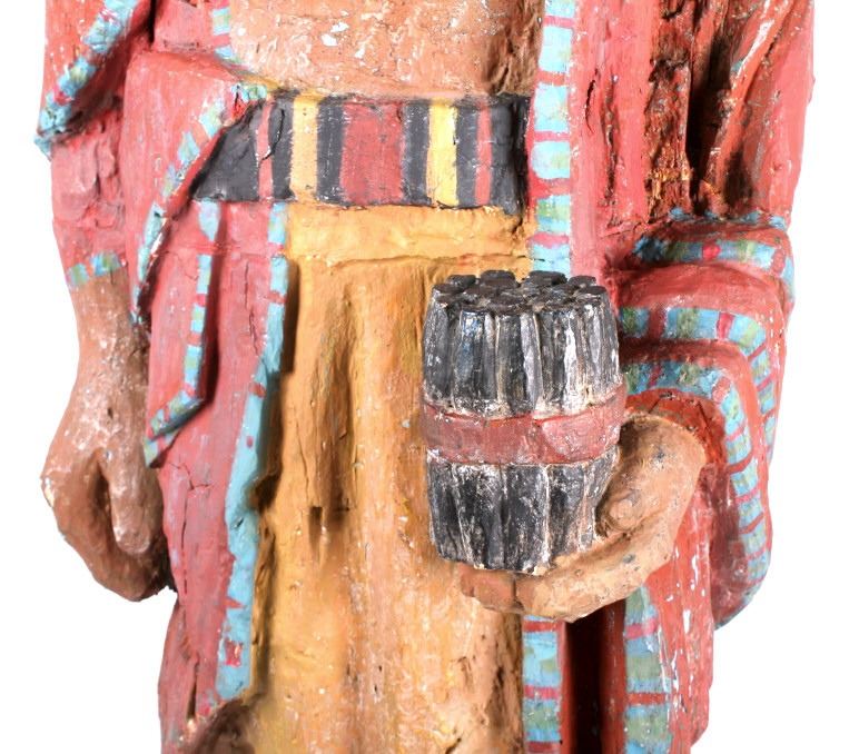 Large Cigar Store Indian 19th Century from Illinois Museum
