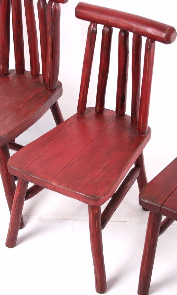 Mid Century Yellowstone Lodge Dining Room Set