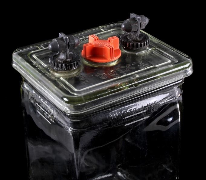 Exide Glass Battery Jar with Lid