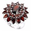 Image 1 : Natural Orange Garnet Ring