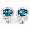 Image 1 : Natural London Blue Topaz Earring