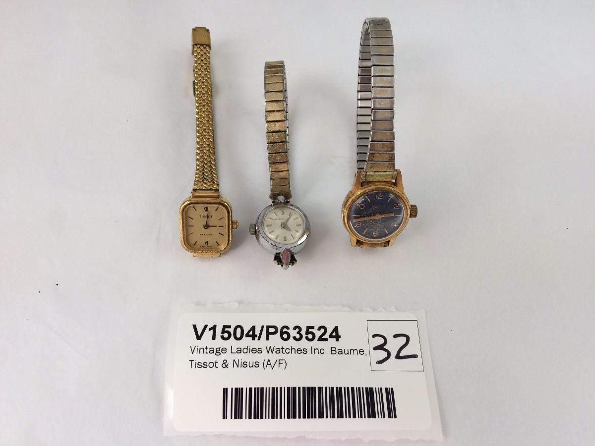 Vintage Ladies Watches Inc Baume Tissot Nisus A F