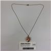 Image 1 : Early 9ct Gold & Sterling Silver Locket With Chain -Engraved