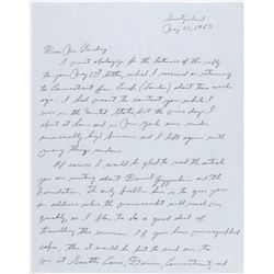 Charles Lindbergh Autograph Letter Signed