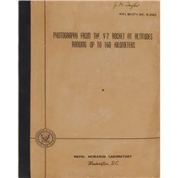 V-2 Rocket Photography Book
