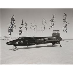 Neil Armstrong and X-15 Pilots Oversized Signed Photograph