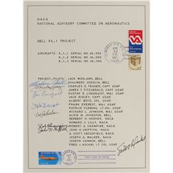 X-1 Pilots Signed Sheet