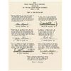 Image 1 : Mercury 7 Signed Press Conference Typescript