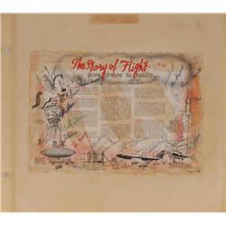 Apollo, Skylab, and Shuttle Multi-Signed Place Mat