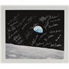 Image 1 : Astronaut Signed Earthrise Canvas