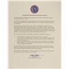 Image 2 : Dave Scott’s Apollo 9 Flown Flag and Patch Signed Presentation