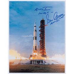 Gene Cernan Oversized Signed Photograph
