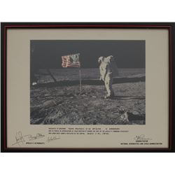 Apollo 11 Oversized Signed Photograph Presentation