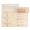 Image 1 : Wernher von Braun’s Set of (9) Apollo 11 Film Fragments