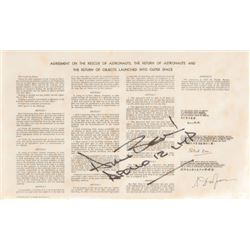 Alan Bean’s Apollo 12 Lunar Orbit-Flown Agreement on the Rescue of Astronauts