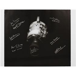 Apollo 13 Crew and Mission Control Signed Canvas