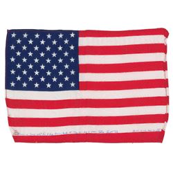 Dave Scott’s Apollo 15 Lunar Orbit-Flown Mid-Sized Flag