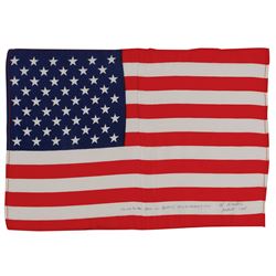 Al Worden’s Apollo 15 Flown Oversized Flag
