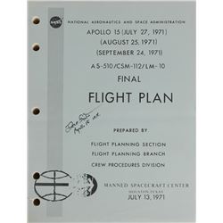 Dave Scott Signed Apollo 15 Flight Plan