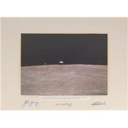 Apollo 16 Oversized Signed Photograph