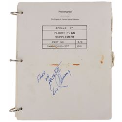 Gene Cernan’s Flown Apollo 17 Flight Plan Supplement