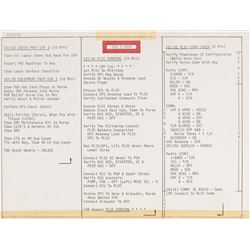 Gene Cernan’s Apollo 17 Flown LM EVA Cue Cards